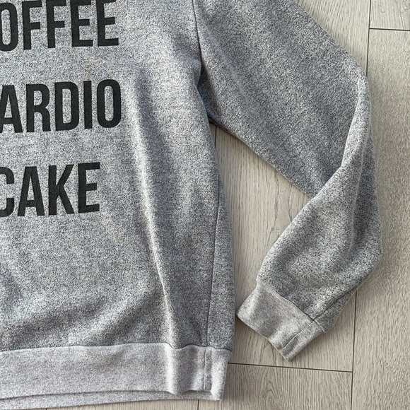 The Sweet Life Coffee Cardio Cake Sweater Printed on Jerico Brand Size Medium - Picture 6 of 13